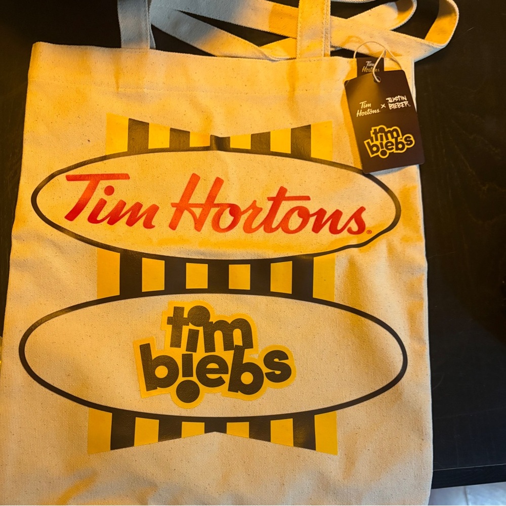 TimBiebs Canvas Tote Bag- BRAND NEW